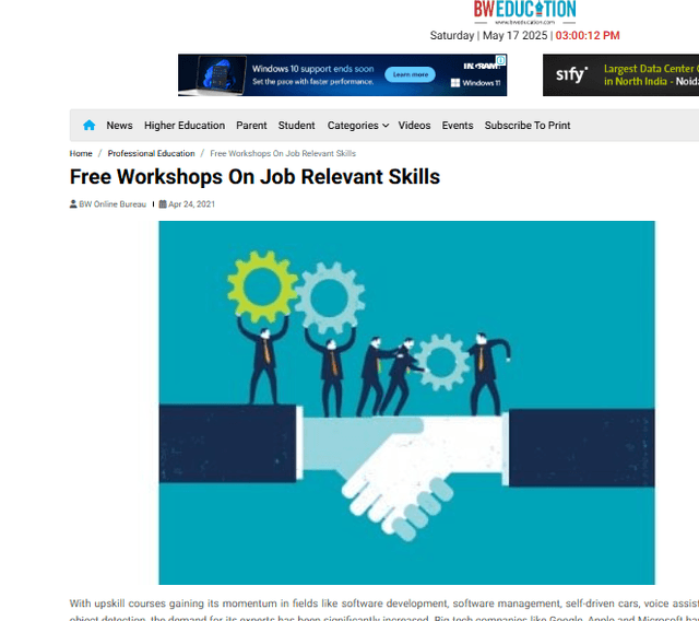 Free Workshops On Job Relevant Skills
